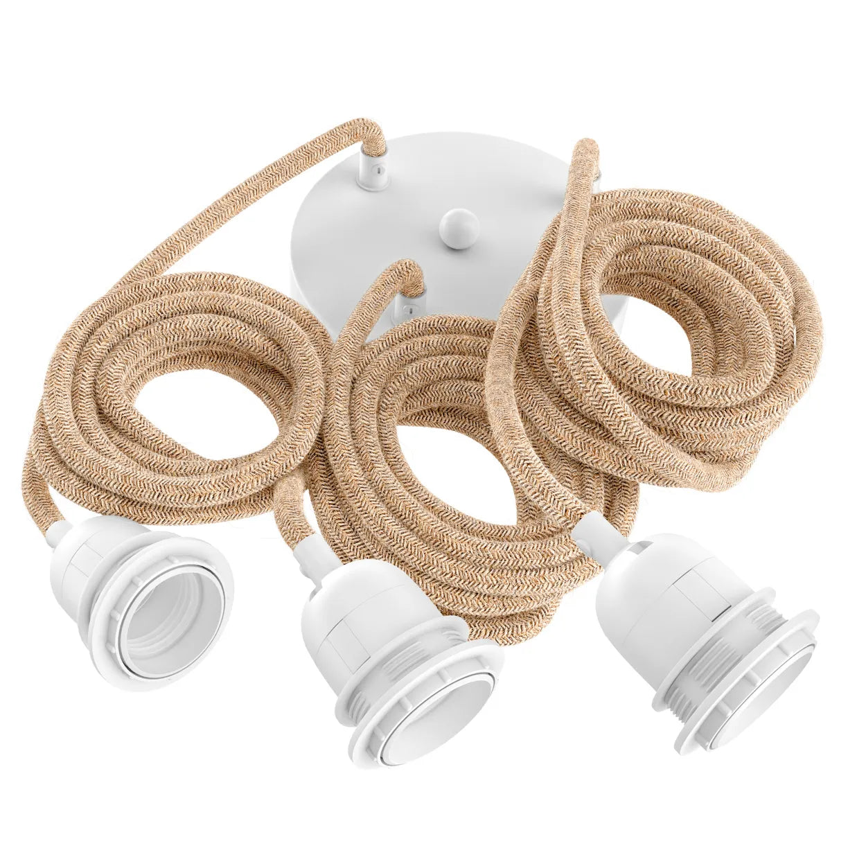 Cadre de Lampe - Blanc Naturel - 3 Accessoires