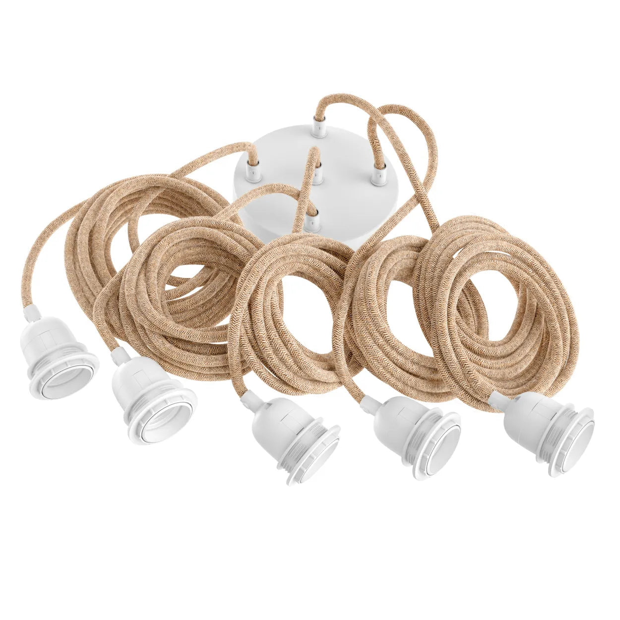 Cadre de Lampe - Blanc Naturel - 5 Accessoires