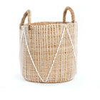 Panier en macramé à couture droite - M