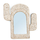 Le miroir coquille de cactus - Blanc