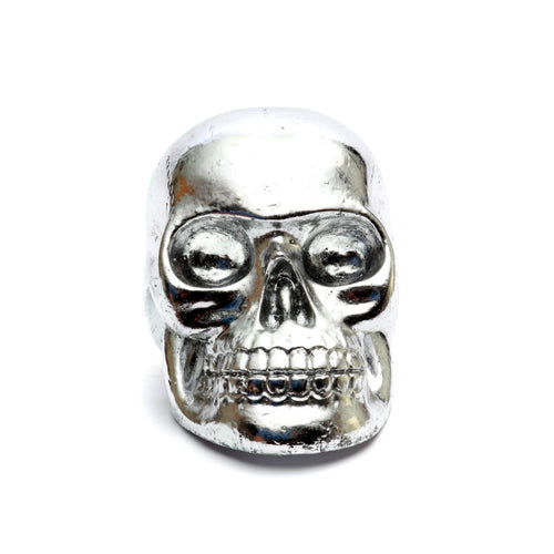 The L Silver Resin Skull Head