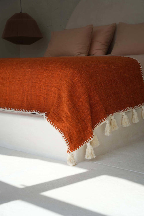 La couverture de lit Stitch - Terre cuite