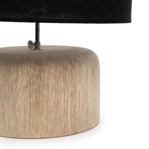 Base de lampe de table en bois de teck - Naturel