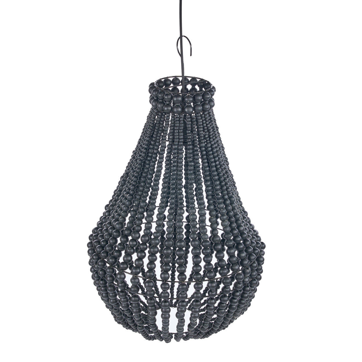 Teardrop Chandelier - Black - M