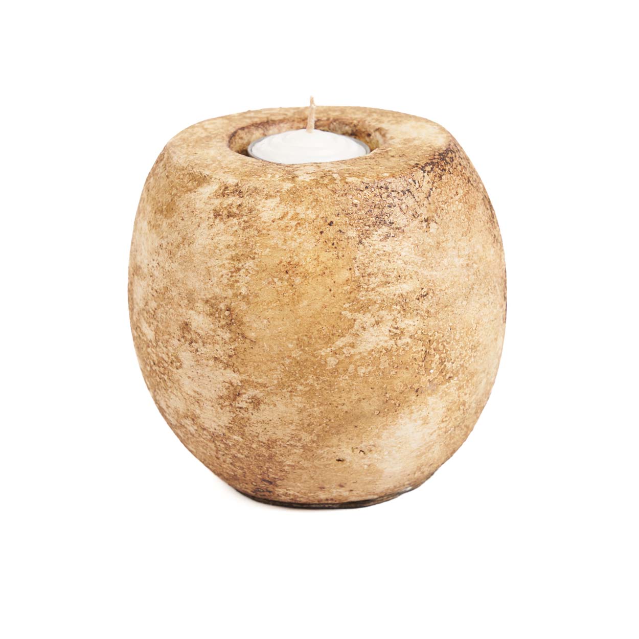Portavelas The Cavestone - Crema