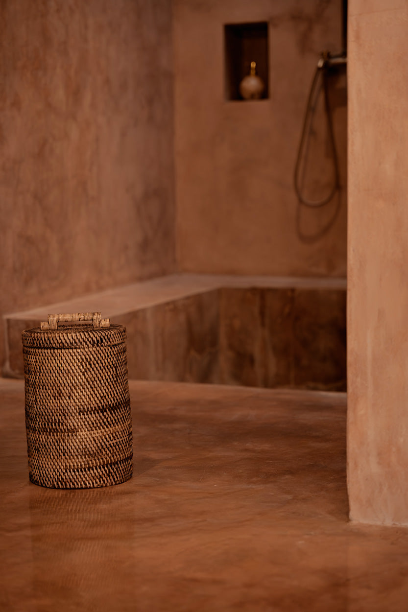 The Rattan Bin High - Marrón Natural