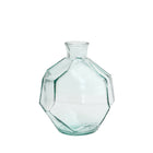 Round origami vase - Blue