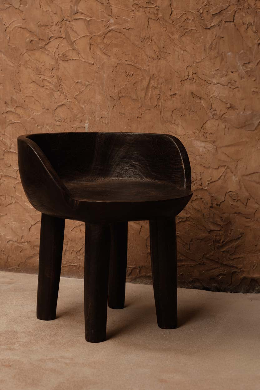 Silla baja The Sit Happens - Nogal oscuro