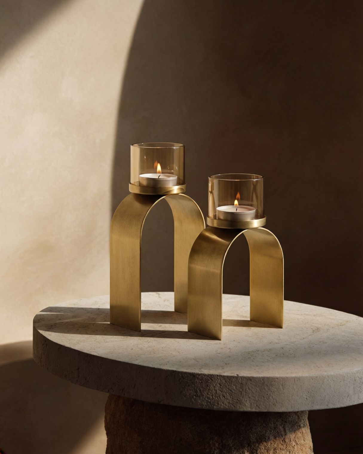 Soporte para luz en T The Bow Glow - Dorado - SET/2