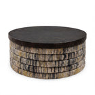 Magani Round Grey Wash Banana Coffee Table