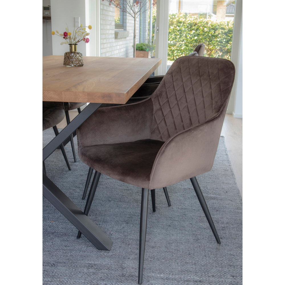 Silla de comedor Harbo - Marrón claro