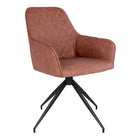 Harbo Dining Chair with Swivel - Brown