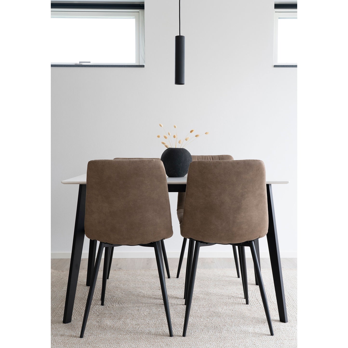 Silla de comedor Middelfart - Marrón