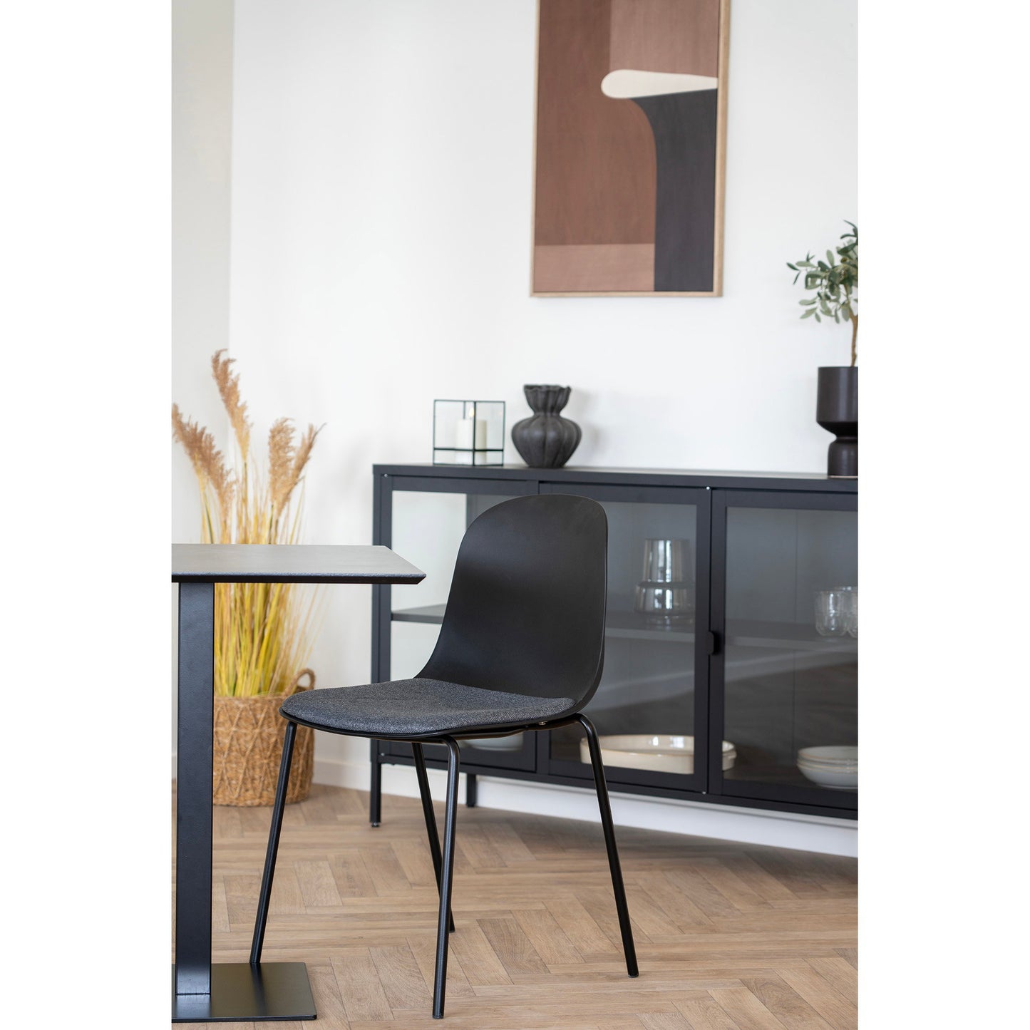 Silla de comedor Madalena - Negro