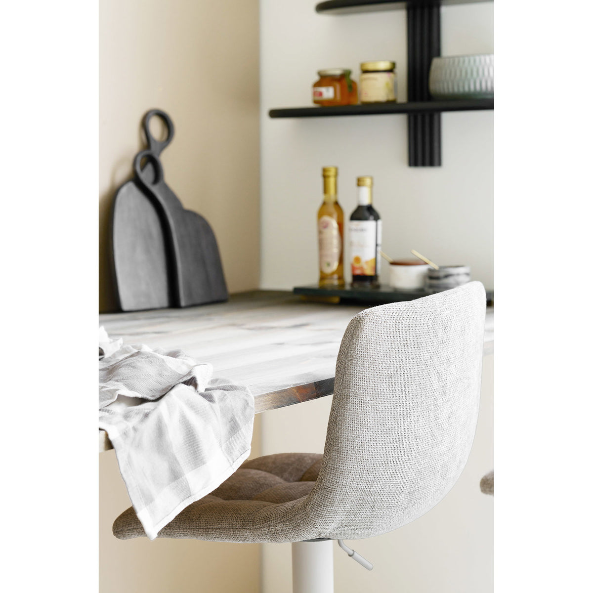 Silla de bar Middelfart - Gris