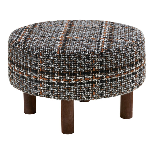 Puf Falkirk - Negro / Blanco / Marrón