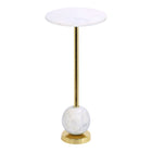 Table d'appoint Salo - Laiton / Marbre
