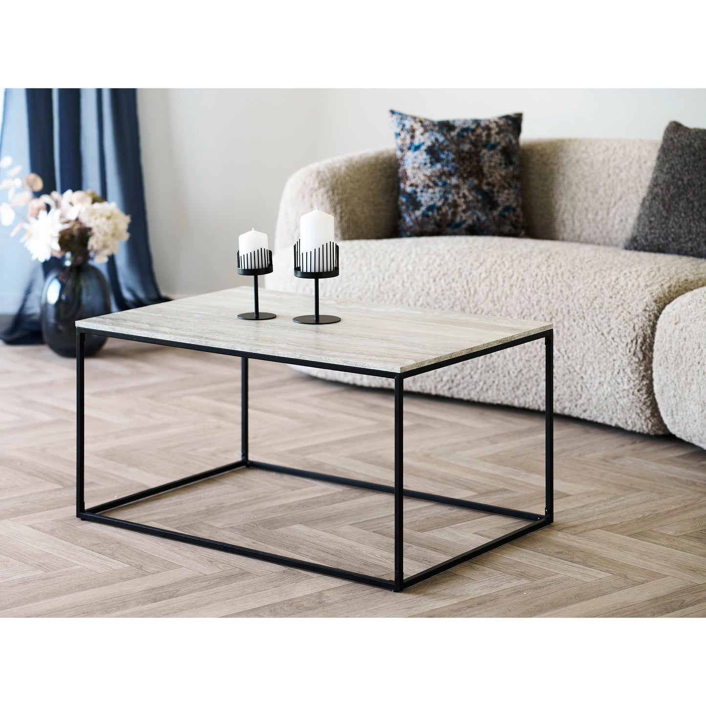 Mesa de centro Vita - Negro / Beige