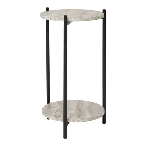 Mesa auxiliar Leuven - Negro / Beige