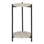 Mesa auxiliar Leuven - Negro / Beige