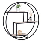 Estante de pared Rotterdam - Negro / Natural