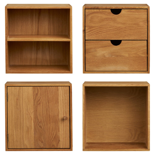 Estantes de pared Townsville, juego de 4 - Natural