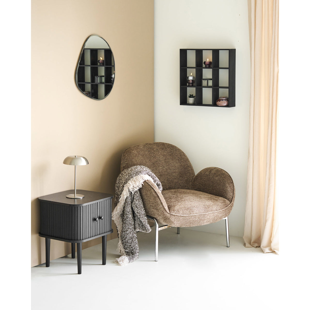 Estante de pared Moss - Negro