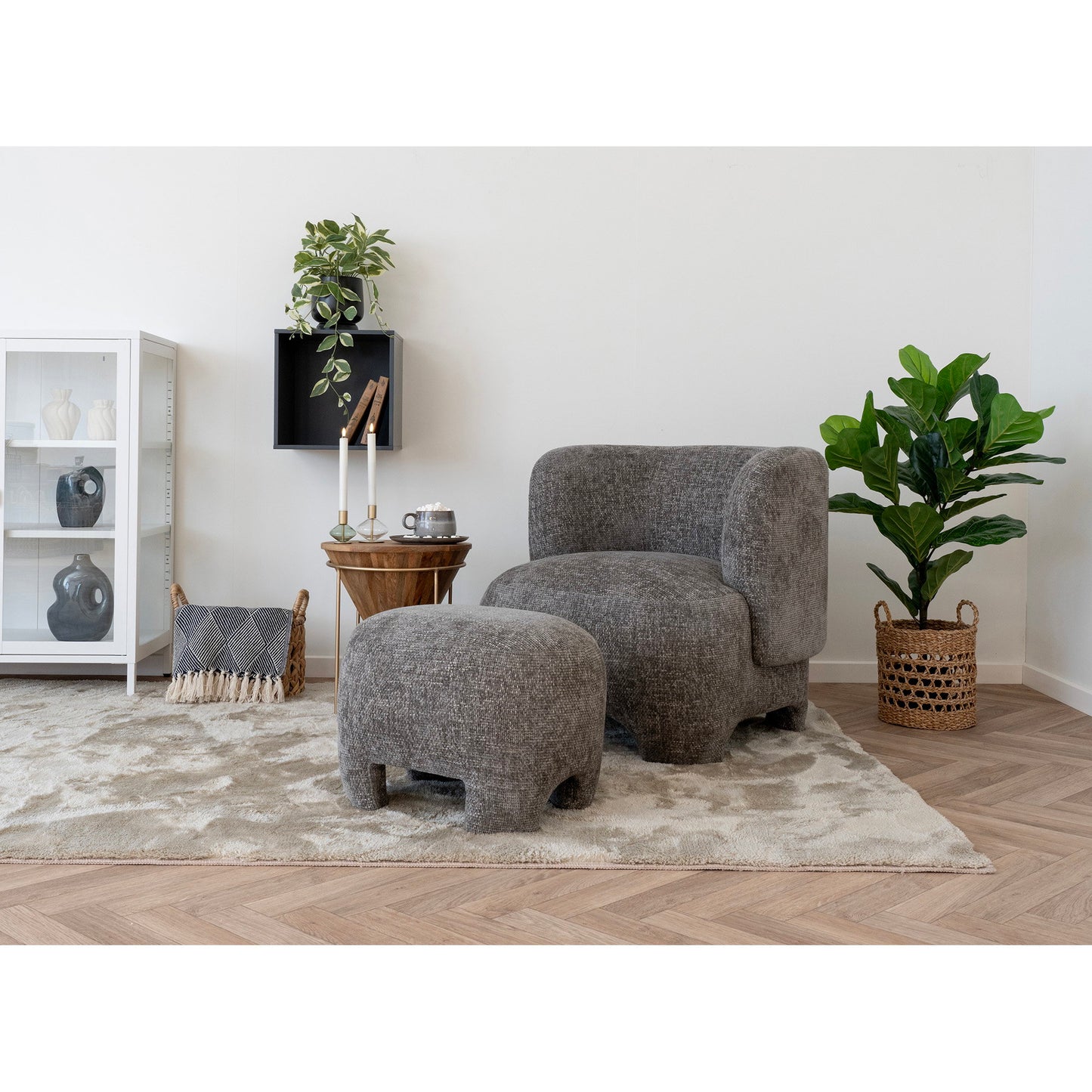 Cestas Balok - Natural / Negro
