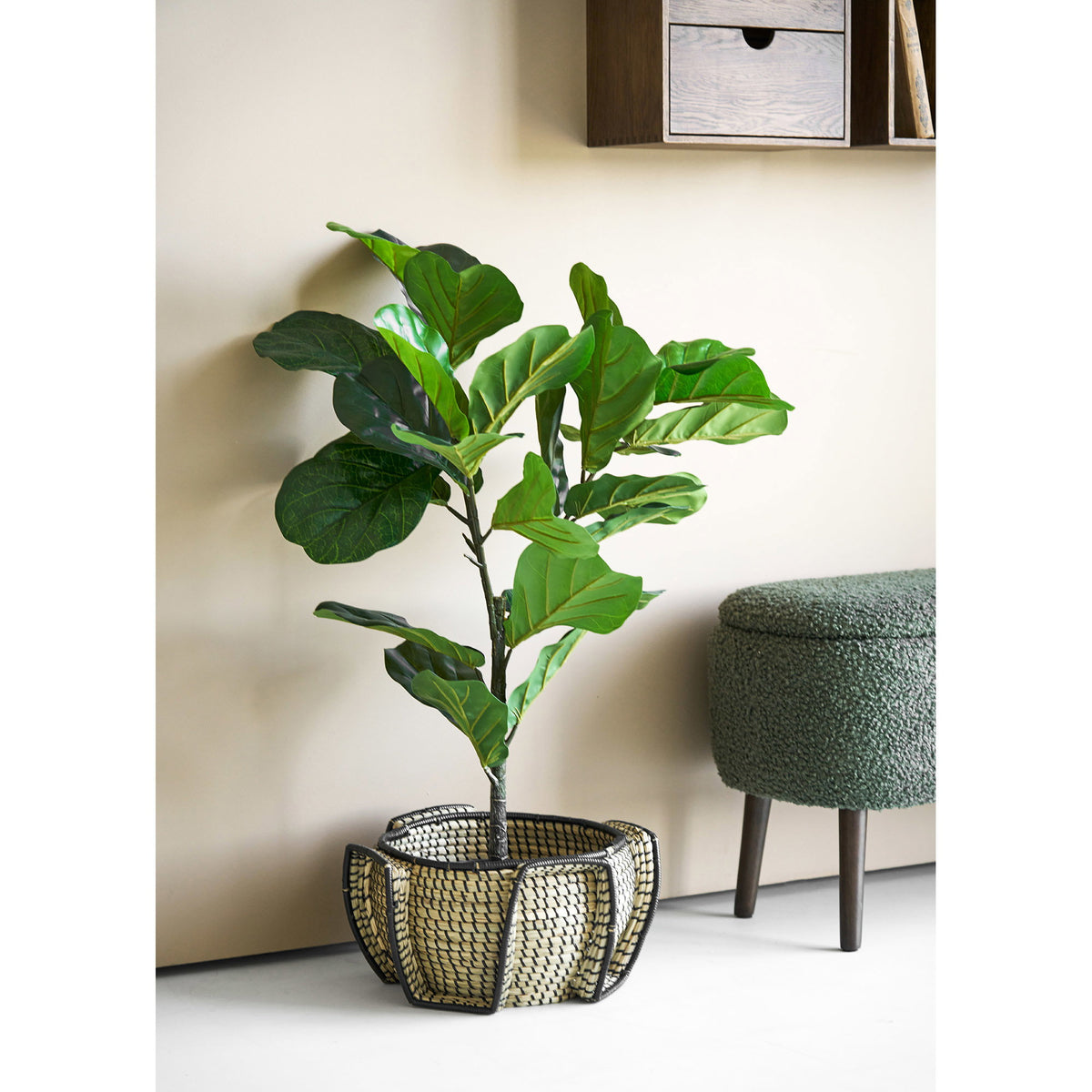 Cesta Medan - Natural / Negro