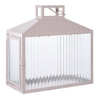 Lucca Lantern – beige and gray