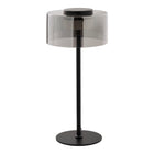 Lámpara de mesa Cholet - Negro / Transparente
