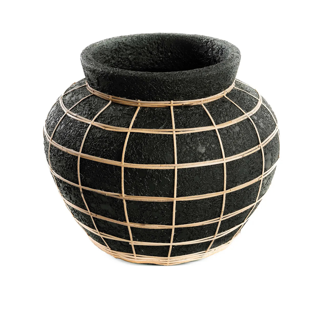 The Belly Vase - Natural Black - L