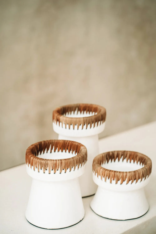 The Pretty Candle Holder - Natural White - M