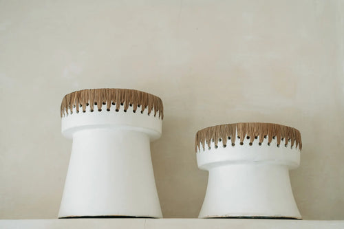 The Pretty Candlestick Holder - Natural White - S