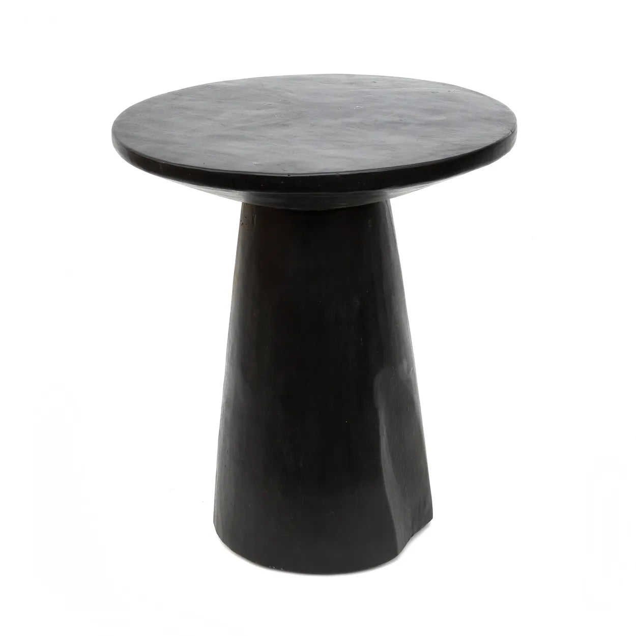 La Table d'Appoint Conique en Bois - Noir - 50