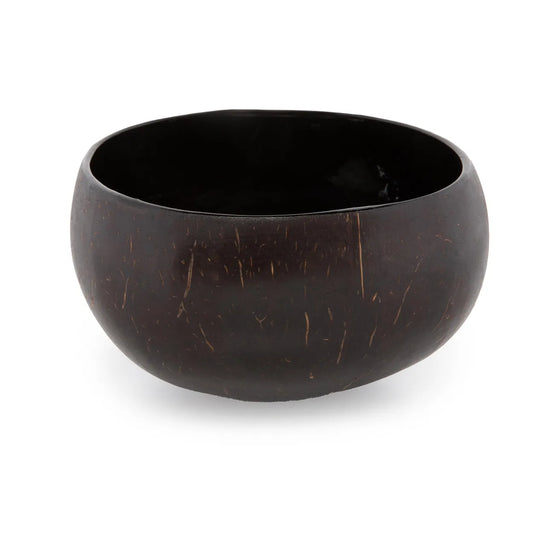 Bol à Nourriture en Noix de Coco - Noir Naturel