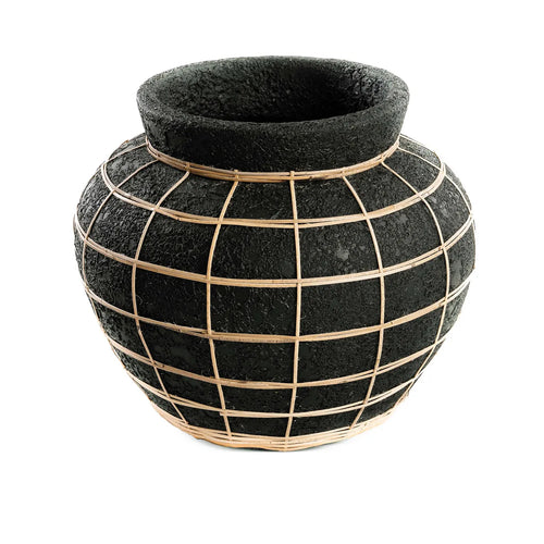 Vase The Belly - Natural Black - L