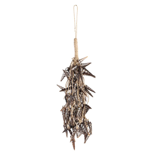 Unicorn Shell Tassel - Brown