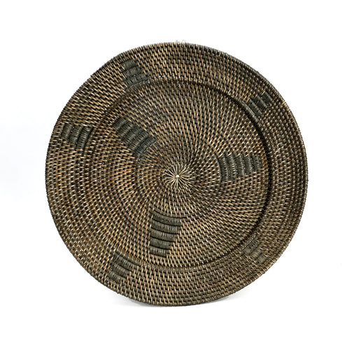 Jasmine Plate - Brown - L