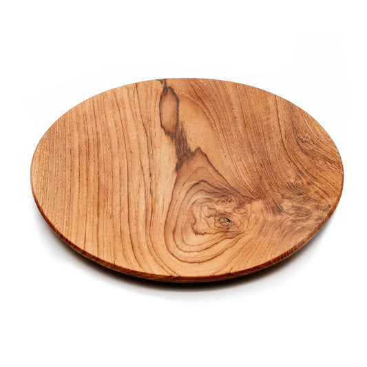 Plato Redondo Teak Root - L