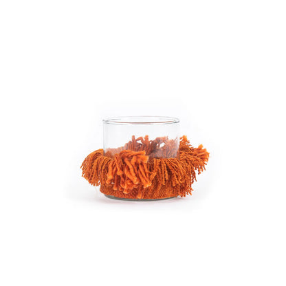 The Oh My Gee Candle Holder - Rust Velvet - S