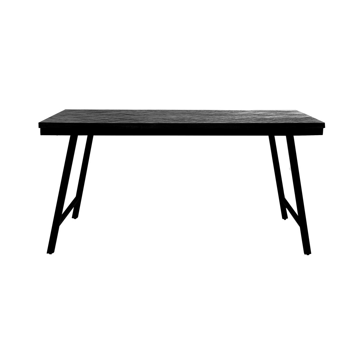 La Mesa de Mercado en Espiga - Negro - 160cm