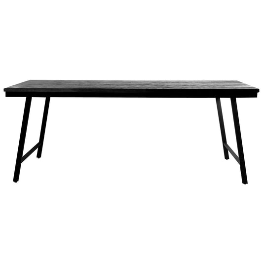 La Mesa de Mercado en Espiga - Negro - 200cm