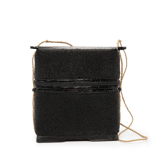 Beaded Treasure Box - Black