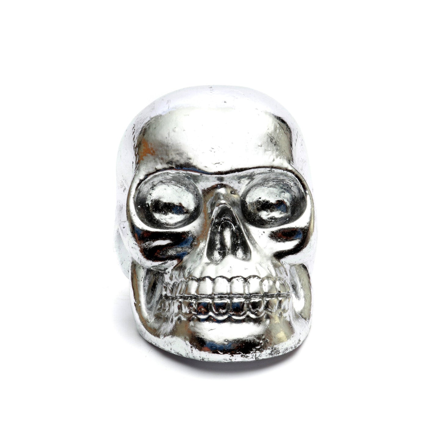 La Cabeza de Calavera de Resina Plata S