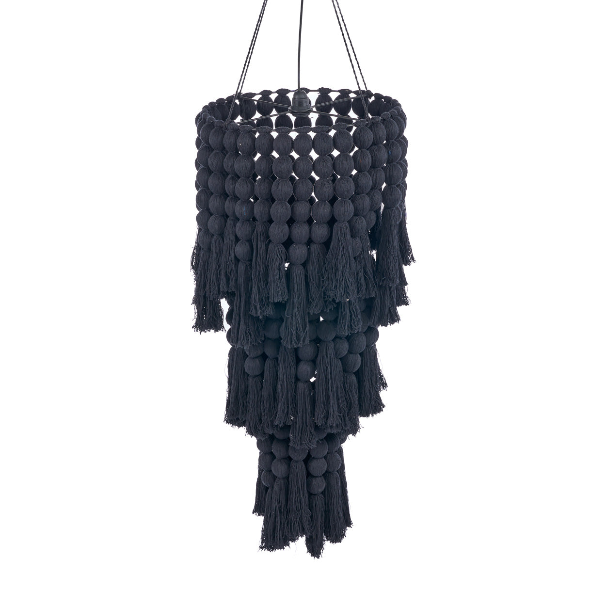 Lámpara de araña The Nomad Cotton - Negro - XL
