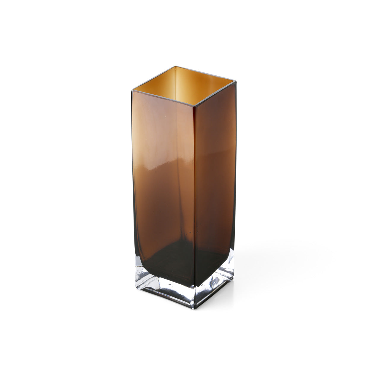 El jarrón cuboide ámbar - Ámbar - L