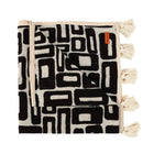 The Aztec bed throw - Natural Black