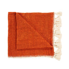 Stitch Bed Throw - Terracotta