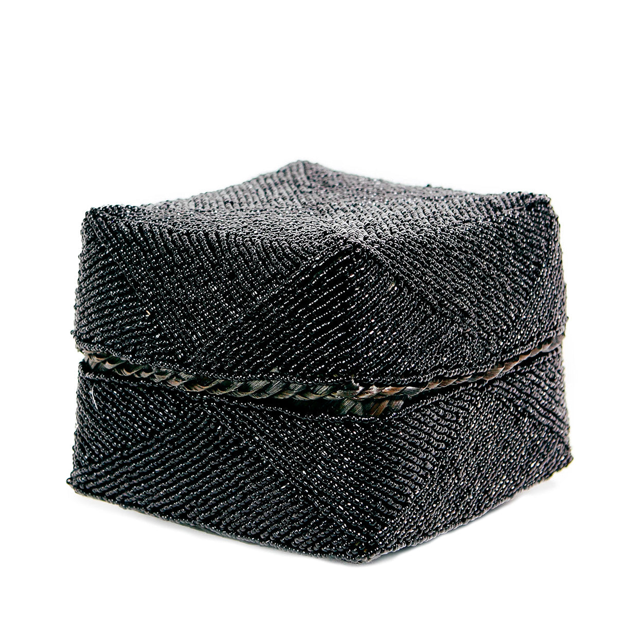 La cesta con cuentas - Negro - L